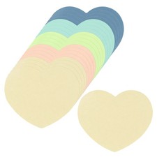100Pcs Heart Cutouts Paper 2.5x3 Inch Heart-Shape Cards for DIY Art Multicolor
