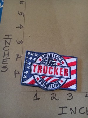 America's Frontline Truckers Morale Patch 4/30/26 modern with hook & loop back