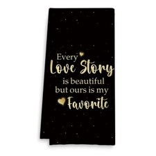 Love Valentines Kitchen Towels, Valentines Gifts for Her Him Husband Wife Wed...