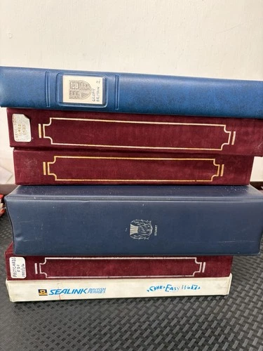 GB STAMPS + BENHAM FIRST DAY COVERS ETC IN 6 ALBUMS IN LARGE 13.3KG BOX