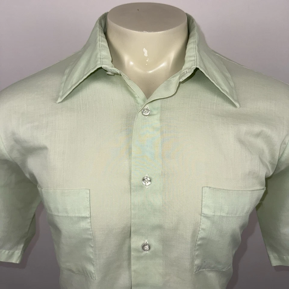 Camisa Flecha Belmont Años 60 Madmen Atómica Sanforizada Disco Grande Para Hombre 16.5 Foto 4 de 4