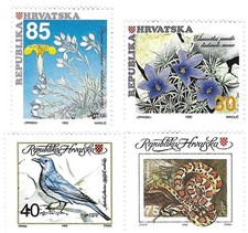 Croatia 1992 Sc 130-33 Flora and Fauna