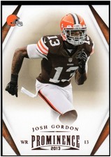 2013 Panini Prominence #24 Josh Gordon - FB
