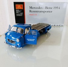 CMC 1/18 Mercedes-Benz 1954 Renntransporter Blue Wonder M-036 Mint w/Box