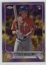 2022 Topps Chrome Sonic Purple & Yellow Pulse Refractor 240/299 Jake Meyers 0x8e