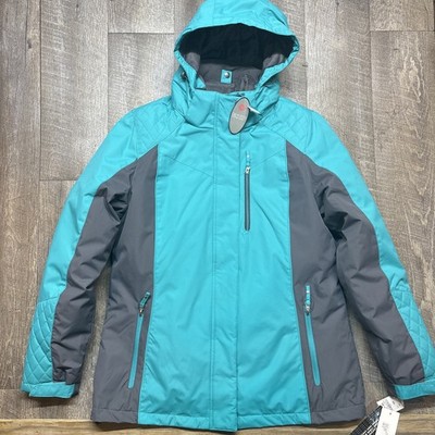 Below Zero by Rothschild Womens Med Ski Jacket 3 In 1 Hood Multicolor Teal $299