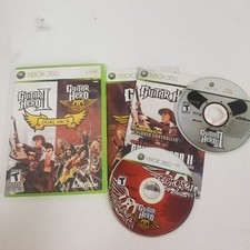 Guitar Hero II/Guitar Hero: Aerosmith Dual Pack (Xbox 360) CIB *Tested*