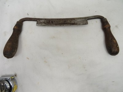 Fine 19th C. Antique Primitive New Haven Edge Co 7'' Curved Draw Knife