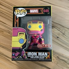 Funko Pop! Iron Man 649 Blacklight Vinyl Figure Marvel Comics Exclusive