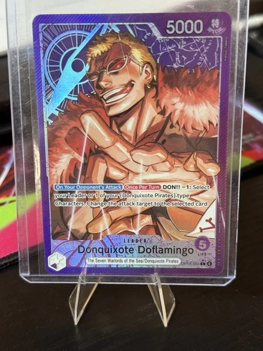 One Piece The Azure Sea’s Seven - Donquixote Doflamingo Alt Art Leader OP14-060