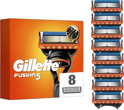 Gillette Fusion 5 XL Klingen 8 Kartuschen/Pack 100% Original Nagelneu Versiegelt