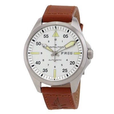 Hamilton Khaki Aviation Automatic Silver Dial Men's Watch H64635550