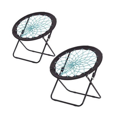 CampLand Bunjo Bungee Dish Chair-Versatile Folding Chair with Fun Bouncy Desi...