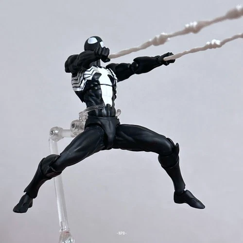 MESS TOYS Black Suit Neighbor Spider-Man Symbiote 1/12 Action Figure US STOCK image 7