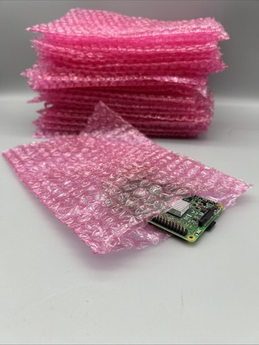 50 6X9 Anti-Static Pink Bubble Bags Pouches