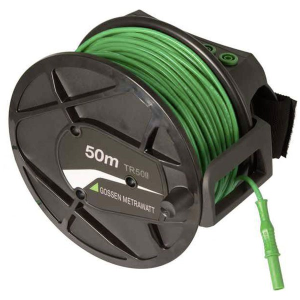 Gossen Metrawatt TR50 II Cable Reel 50m 1kV CAT III With Hand Strap