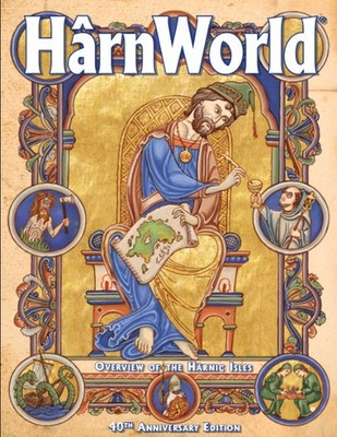 Harnmaster Harnworld 58 color pages and a 22x34 inch map of Harn - COL5001