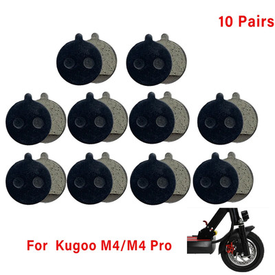 10 Pairs Cycling Organic Resin Disc Brake Pads for KUGOO M4 PRO Electric Scooter