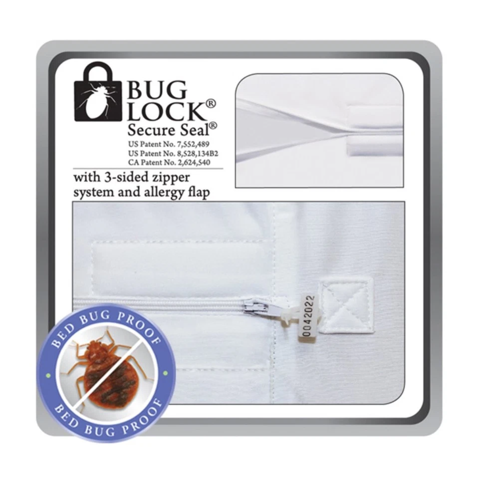 Funda de colchón BugLock Plus para chinches, King Foto 3 de 4