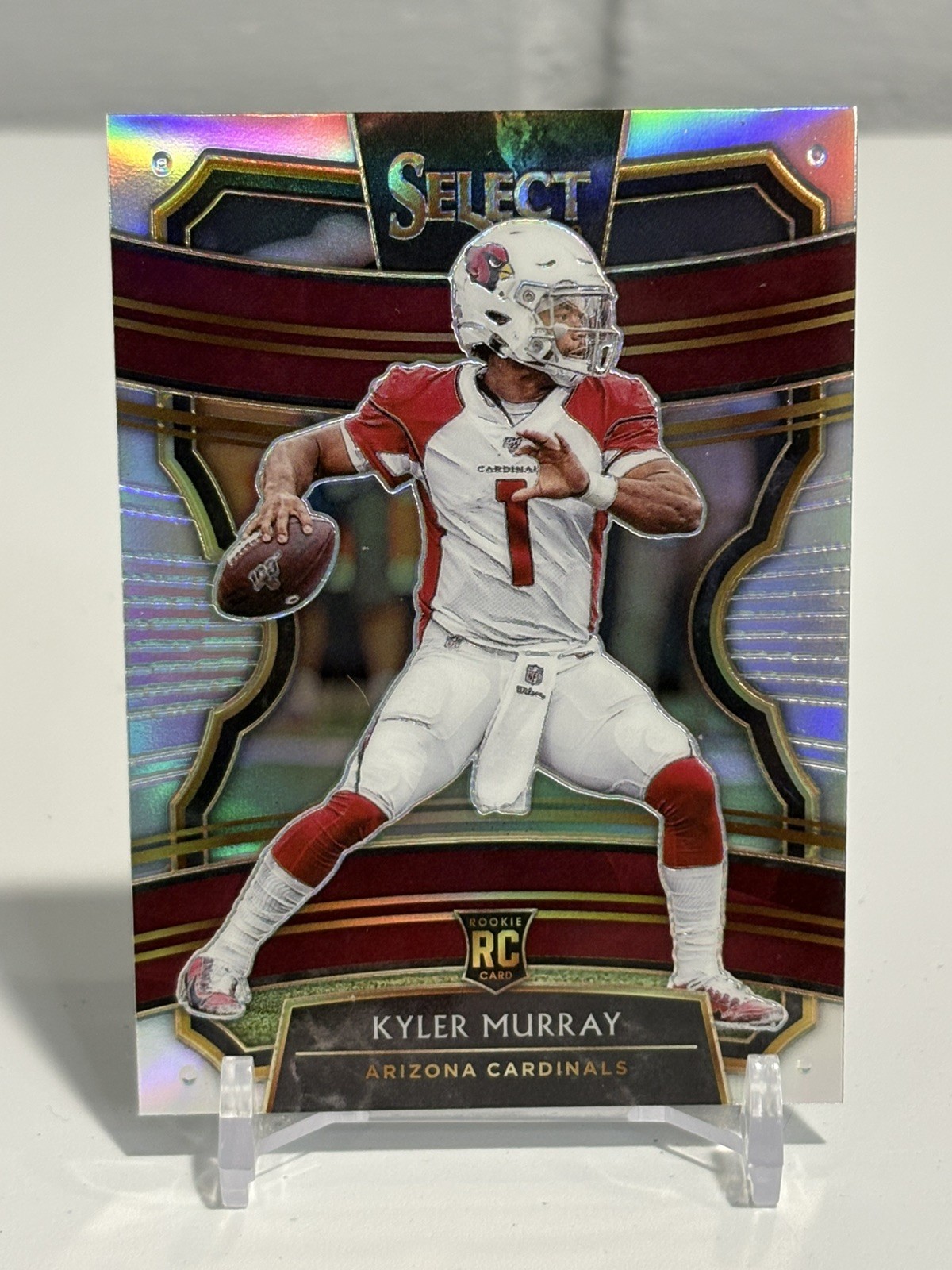 KYLER MURRAY 2019 PANINI SELECT SILVER PRIZM ROOKIE CARD #76