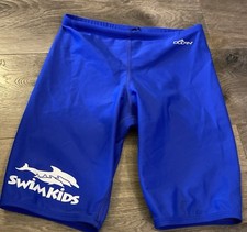 Dolfin Boys Royal Blue 28 Youth Jammer Competition Swimwear Drawstring W20 I8 EC