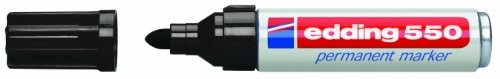 Permanent Marker Edding 550 Black (10 Units) NUOVO
