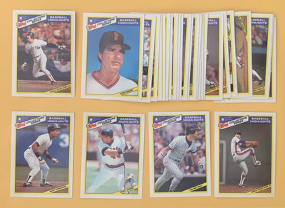 1987 Topps Woolworth Baseball Highlights SET BREAK singles #1-33