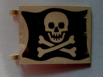 Piraten Ersatz Flagge 2525p01, tan,  6 x 4 Jolly Roger 6285 6286 6268 6279 6273