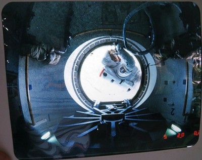 Photo Transparency Rockwell  8x10 EVA Hatch Space Shuttle NASA Free Ship