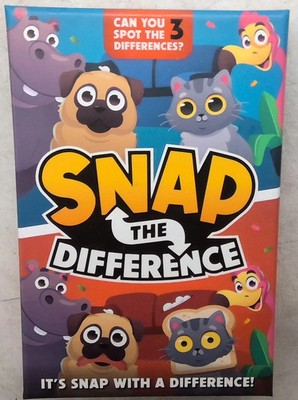 Snap the Difference Kartenspiel - Spot-the-Difference Gameplay, schnell nachfüllbar 