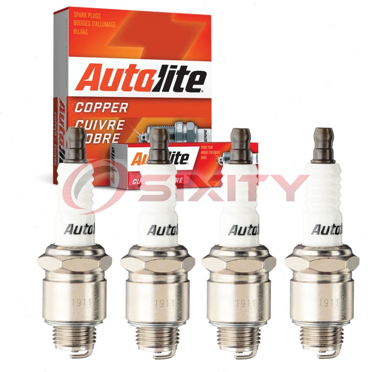 4 pc Autolite Copper Core Spark Plugs for 1951 Henry J Deluxe 2.2L L4 uf