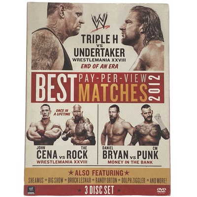#ad #ad WWE PPV Triple H vs Undertaker: Wrestlemania XXVIII 3 Disk Set $11.75