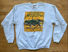 Vintage John Deere American Classic Generations Gray Graphic Sweatshirt 2XL