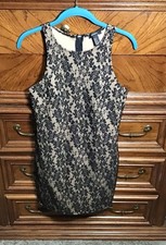 Forever 21 Black Lace Tank Dress Size M