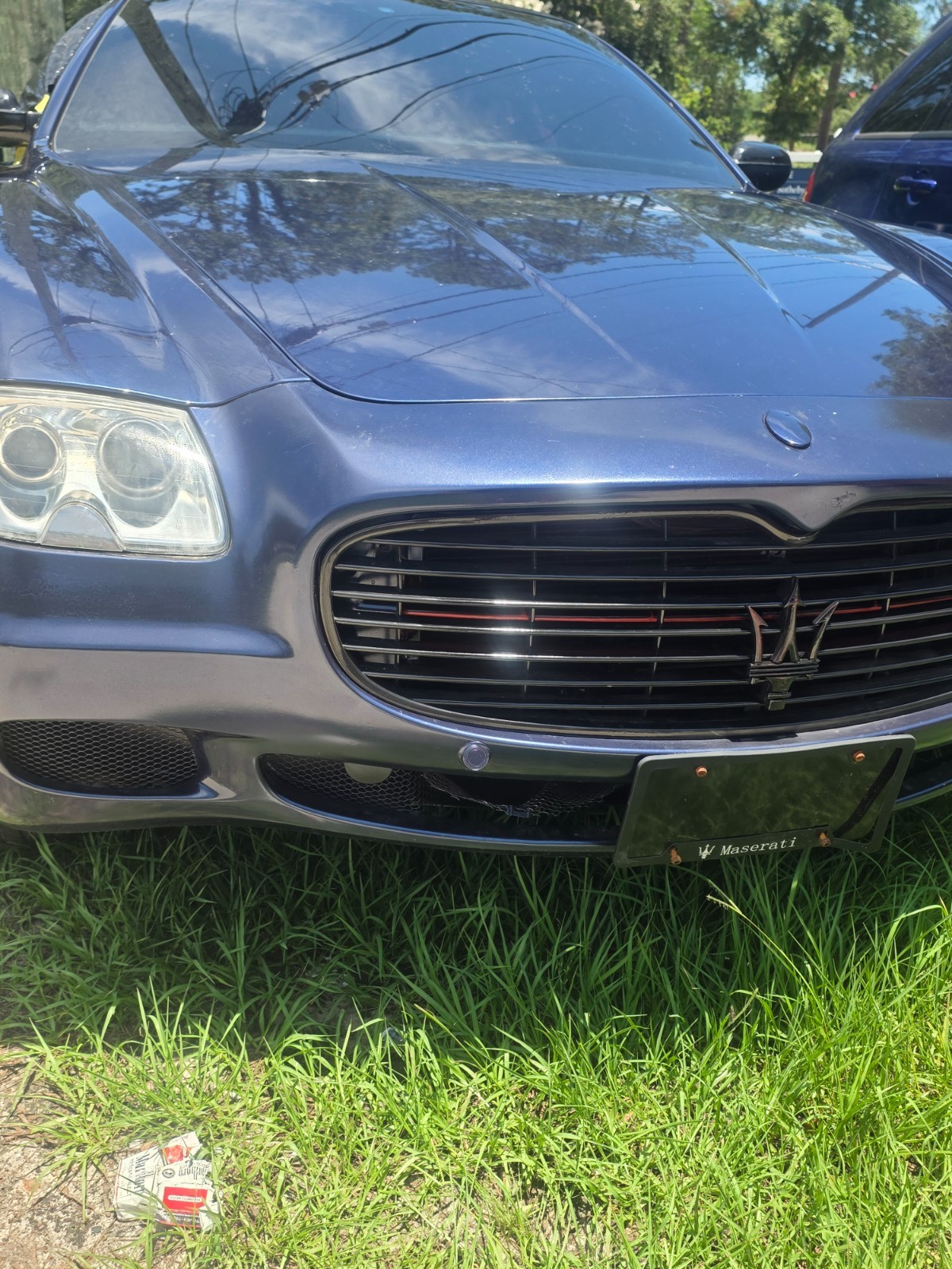 Maserati Quattroporte 2003-2008 Front Upper Grille Chrome
