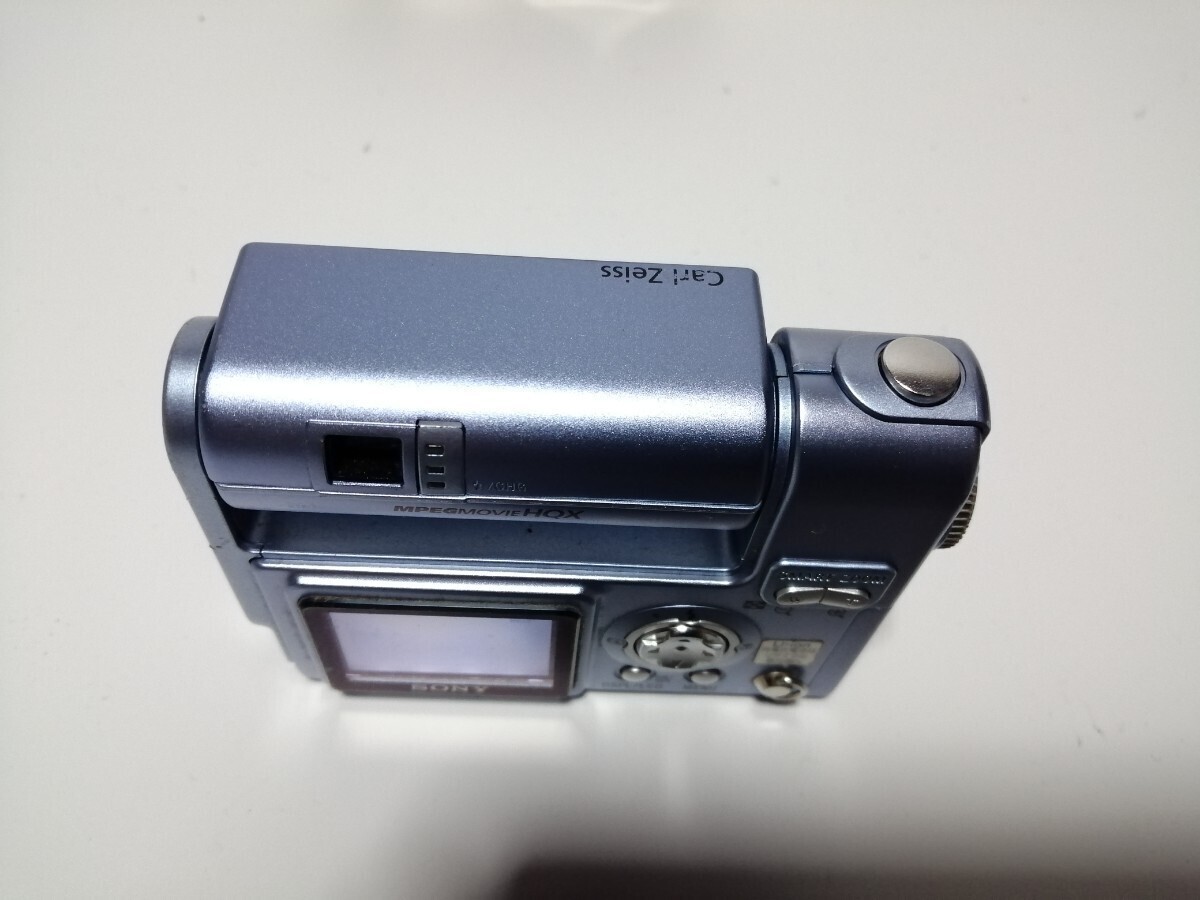 SONY Cyber-shot DSC-F77A ZEISS Blue slim body Compact Camera