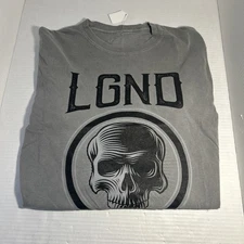 Men’s LGND Long Sleeve Grey Shirt 100% Cotton Made In USA Size Small