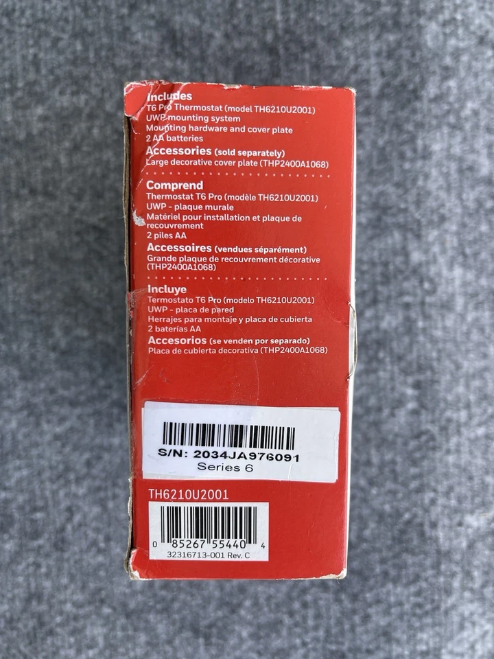 Honeywell Home T6 Pro Z Wave Thermostat • Brand New, Never Used - Image 4 of 4