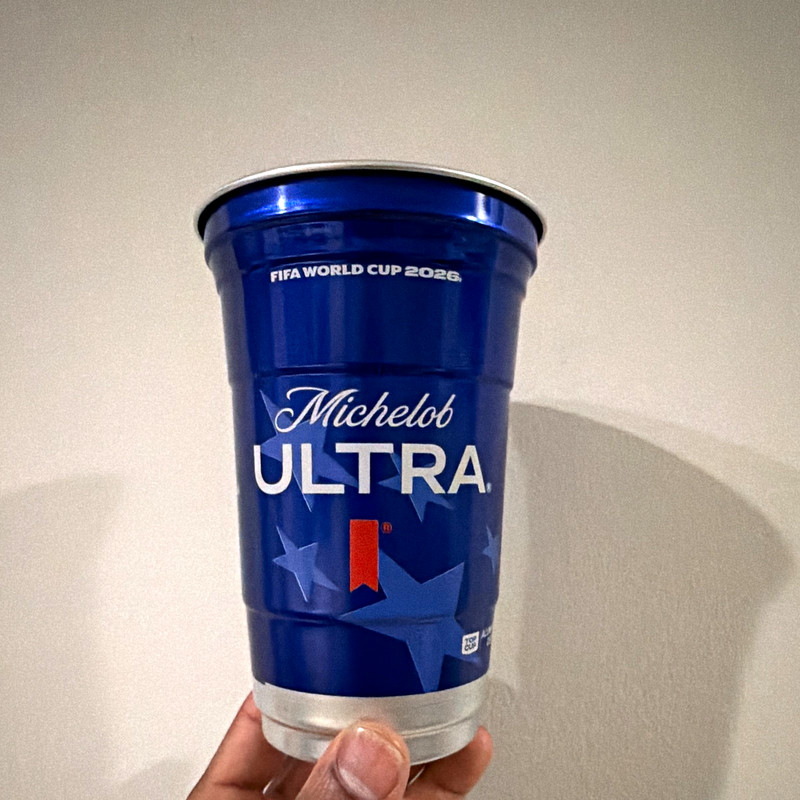 Michelob ULTRA FIFA World Cup 2026 Atlanta Blue Beer Cup Breweriana
