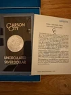 Carson City Morgan Dollar 1884 - US Treasury Special Sale - Uncirculated