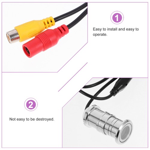 3 .6mm Security Camera Peephole Viewer Wide Angle High Definition Cat Eyes Door - Picture 11 of 12