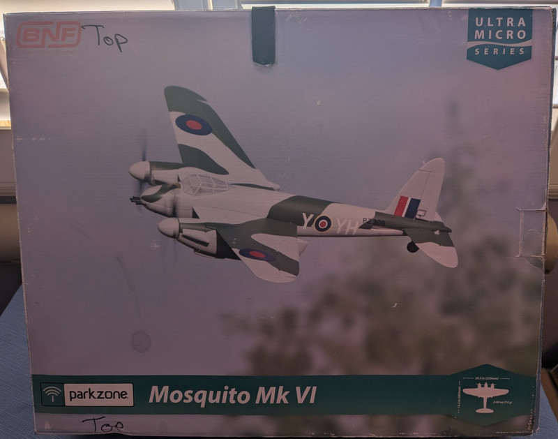 PARKZONE MOSQUITO MK VI RC AIRPLANE BNF USED (DISCONTINUED)