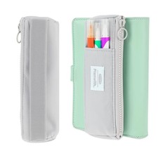 Elastic Pen Holder for Notebook, Zipper Notebook Pencil Pouch Small Pencil Ho...