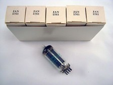5 Pcs NOS Philips JAN 5763 Audio Radio Vacuum...