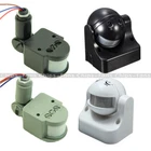 DC12V/AC 110-220V White/Black/Grey 12M 180° PIR Motion Sensor Detector Switch