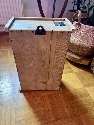 Medizinschrank, Bauernhängeschrank, Arzneischrank, antik, Vollholz, 43x28,5x16,5 - Bild 2 von 6