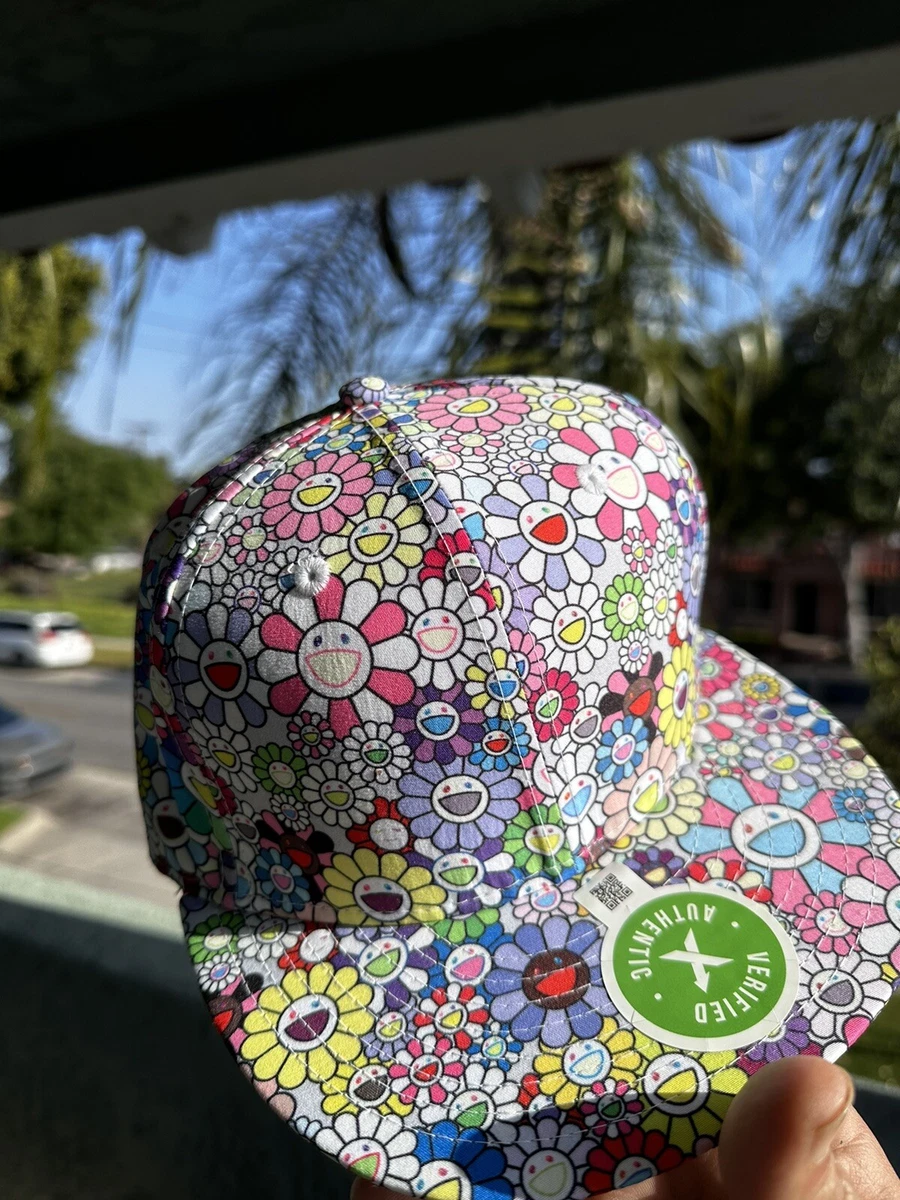 New Era x Takashi Murakami Flower Allover Print Fitted Hat Cap Size 7 1/4