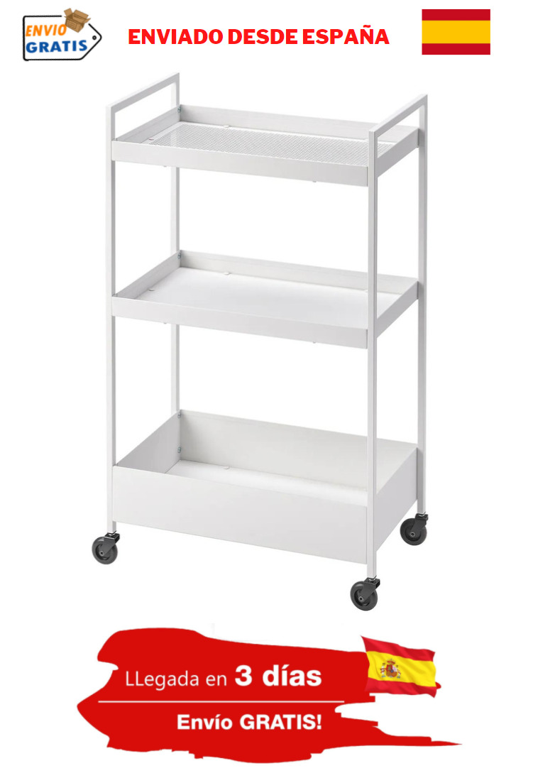 Carrito de Cocina con Ruedas 3 Niveles Carritode baño Estanteria Peluqueria