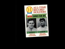 1979 Topps 418 Dutch Leonard ATL DP/Walter Johnson NM #D1,093587