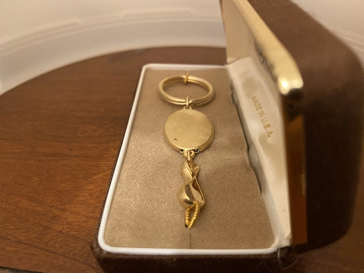 Gold key ring holder online